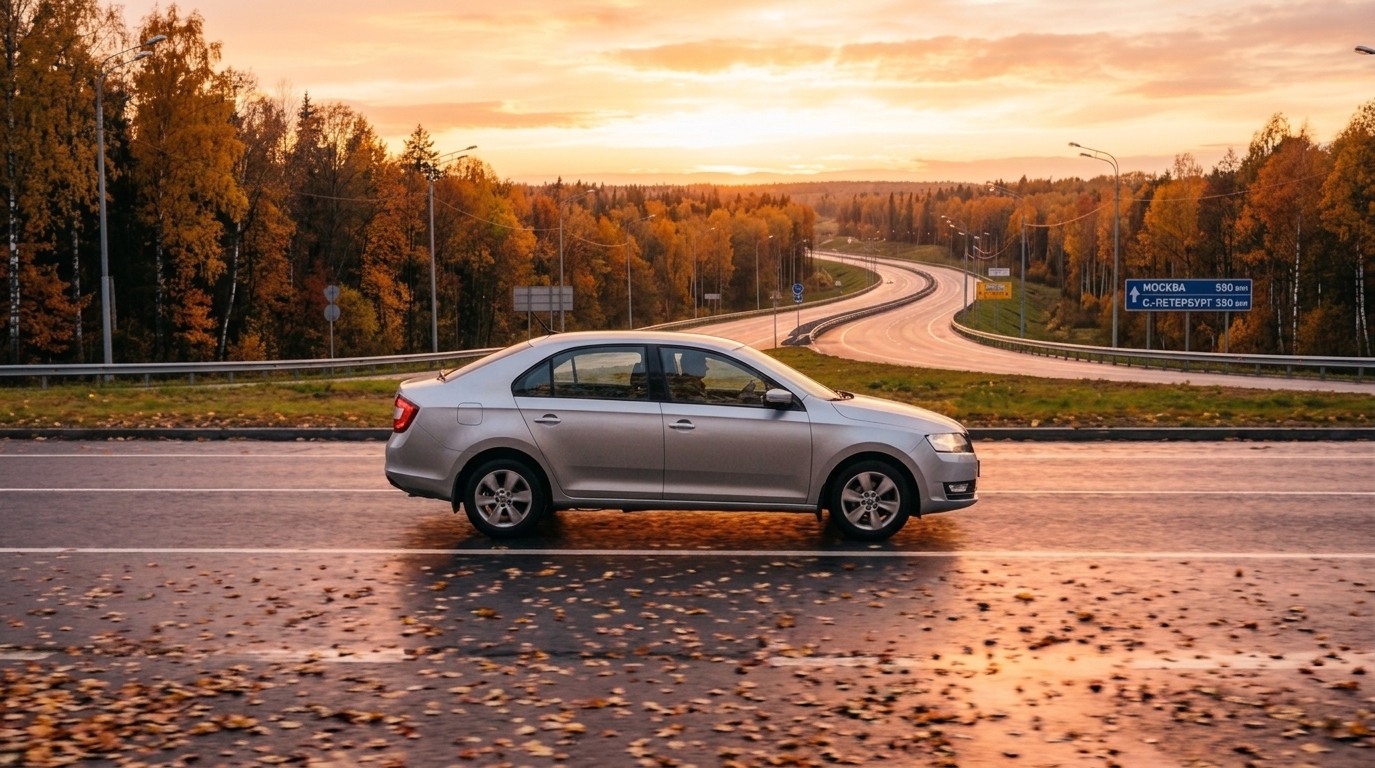 Без доплаты за возврат: из Санкт-Петербурга в Москву на Lada Largus и Skoda Rapid!